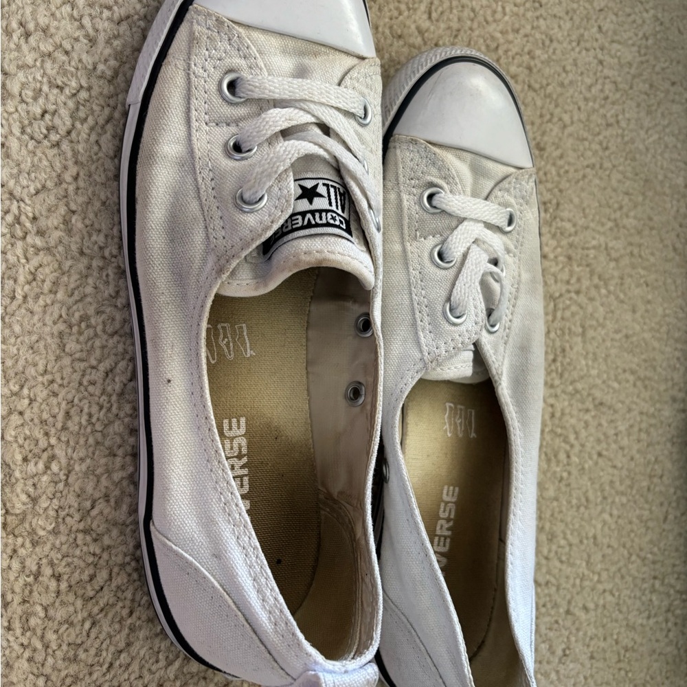 Converse Women's Off-White Canvas Sneakers